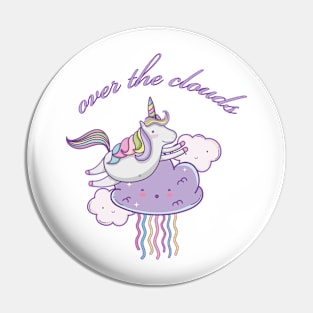 Unicorn over the clouds Pin