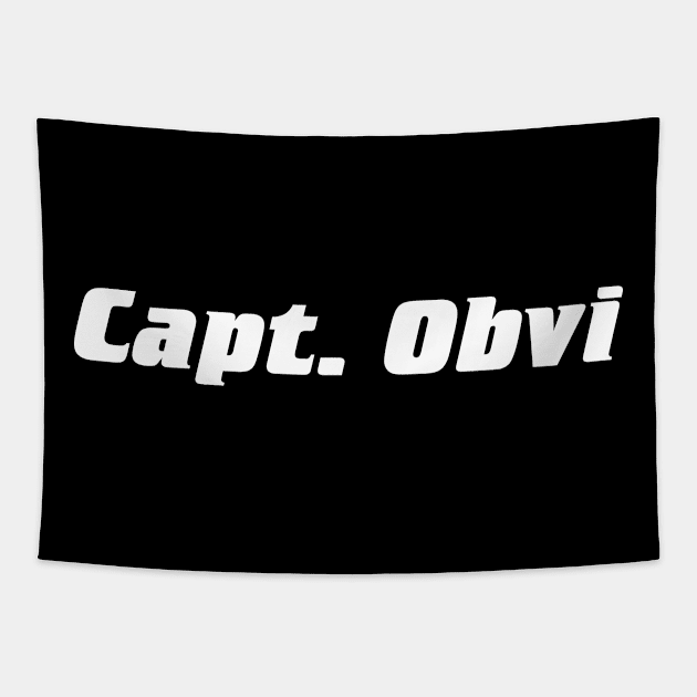 Capt. Obvi. Tapestry by NobleTeeShop