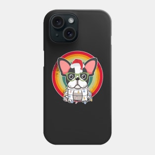 Retro French Bulldog Christmas Phone Case