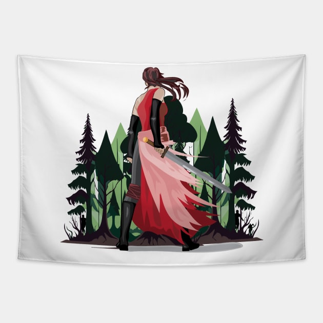 No Damsel Tapestry by Memory Valley Studios