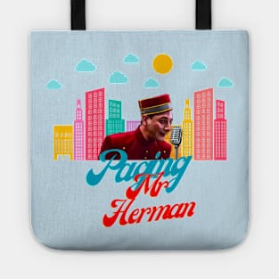 Peewee Herman paging Mr Herman Tote