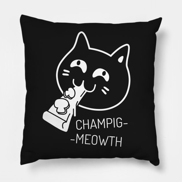 Champigmeowth Pillow by Mayha