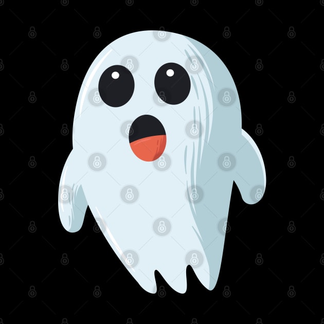 funny cute choked ghost - Halloween costume by NaniMc