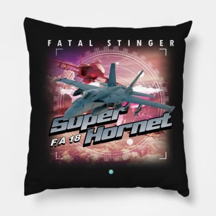 F/A18 Super Hornet  Airforce Pilot Gift Modern Warbird Pillow