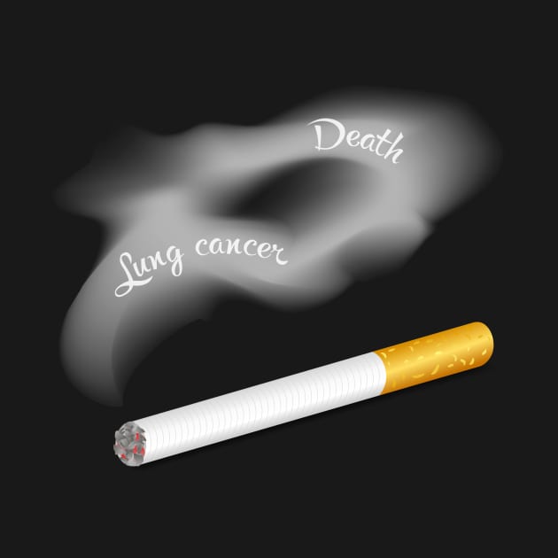 Lung cancer poster Cigarette by designbek