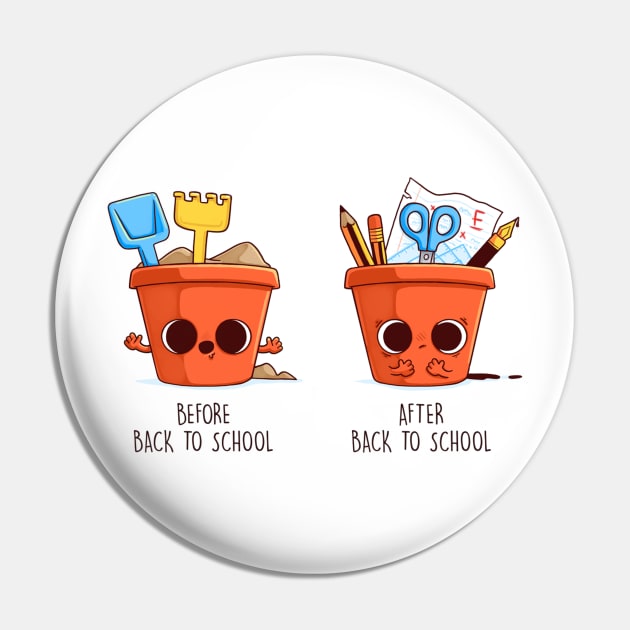 Before and After Back to School (bucket) Pin by Naolito