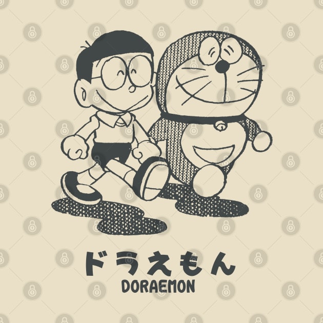 Doraemon - Vintage Illustration, Manga 1969 by SALENTOmadness