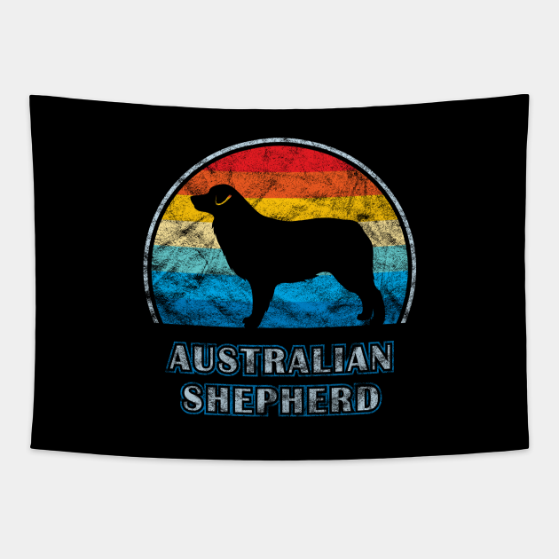 Australian Shepherd Vintage Design Dog Australian Shepherd Tapestry TeePublic