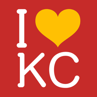 Cute I Love Kansas City Heart KC Football T-Shirt