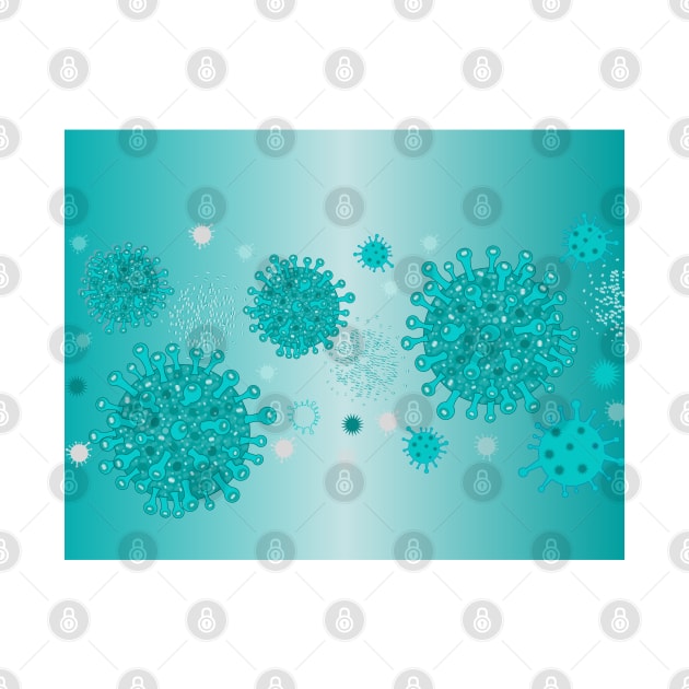 Green turquoise corona virus infection vector by GULSENGUNEL