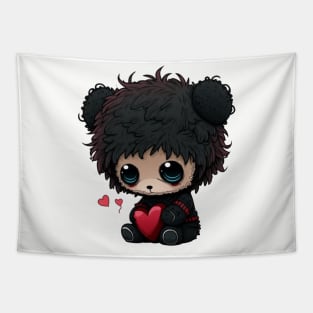 Emo love teddy Tapestry