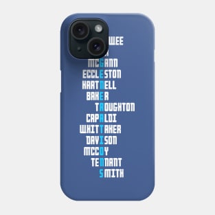 The Doctors Regenerations Phone Case