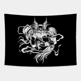 Thor and his Hammer Tapestry