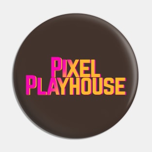 Pixel Playhouse Multicolor Logo Pin