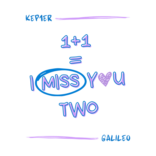 I Miss You Two Galileo Kep1er by wennstore