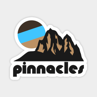Retro Pinnacles ))(( Tourist Souvenir National Park Design Magnet