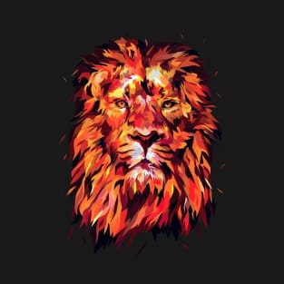 Fiery King Lion T-Shirt