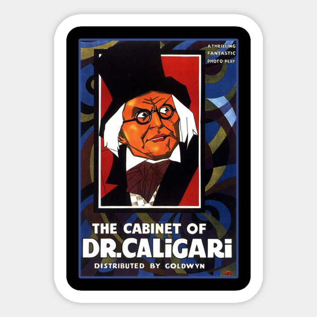 Cabinet Of Dr Caligari Movie Poster Cabinet Of Dr Caligari Sticker Teepublic