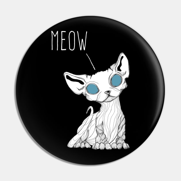 Kitten meow Pin by Jess Adams