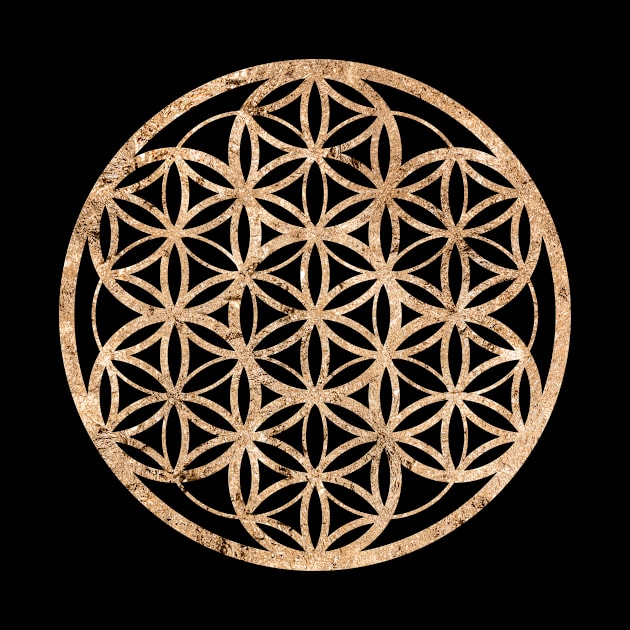 Gold Geometric Glyph Mandala Sigil Rune Sign Seal  -  233 by Holy Rock Design