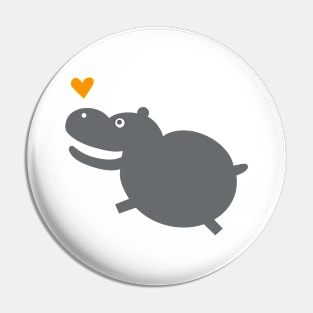 Jumpy Hippo Pin