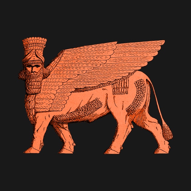 Asherbanapal lamassu Assyrian Bull Gate by WillowNox7