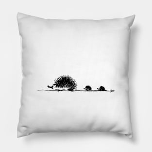 Halloween hedgehog family Pillow