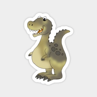 funny dinosaur cartoon Magnet