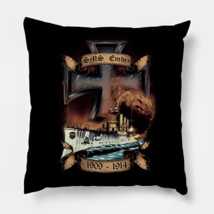 World War I - Naval History - SMS Emden Pillow