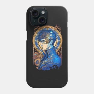 Steampunk Man - A fusion of old and new technology Phone Case