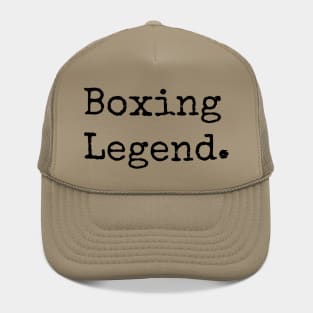 Boxing Legend Shirt Hat