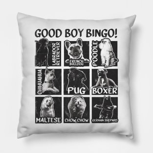 Good Boy Bingo! Pillow