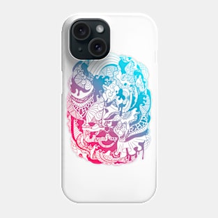 Dual Color Abstract Wave of Thoughts No 2 Phone Case