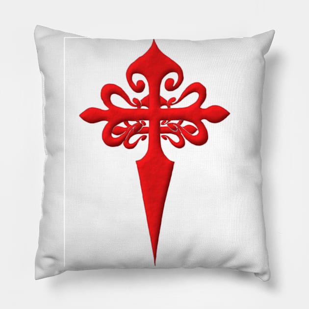 cross of santiago Pillow by Talcomunca