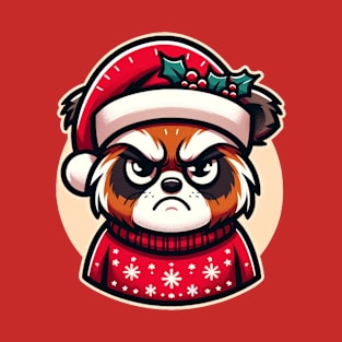 Holiday Grump - Festive Animal Christmas T-Shirt