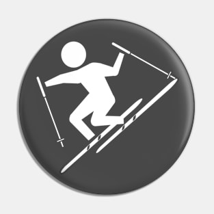 Skiing At Play Pin