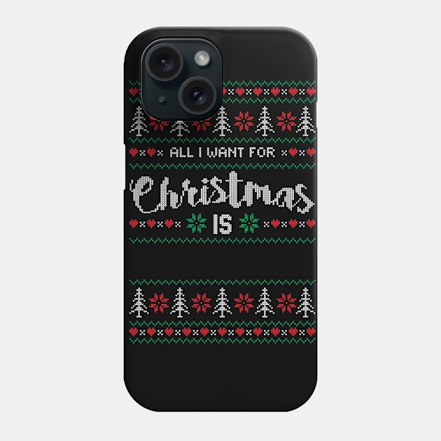 all i want christmas is a cihuahua Phone Case by rayanammmar