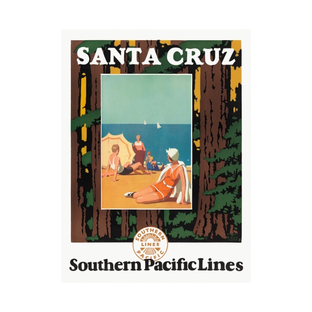 Santa Cruz Vintage Travel Poster 1926 by vintagetreasure