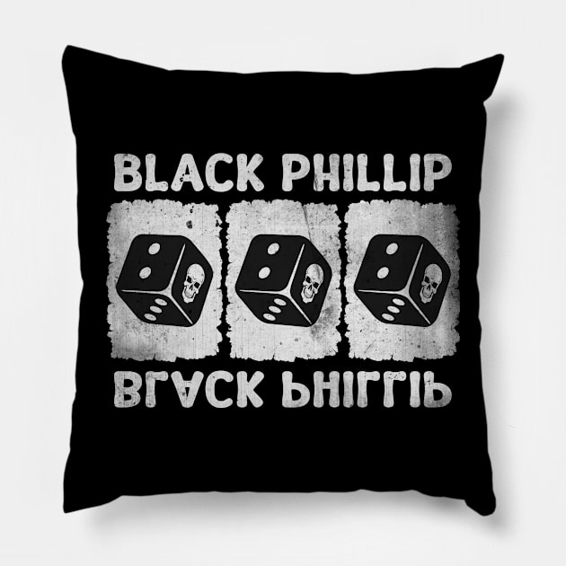 black phillip dice Pillow by @rmyStore