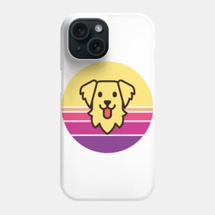 Sunset Walk with my Golden Retriever Phone Case