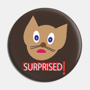 Surprised Cat Pin