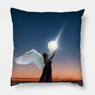 I am an Angel - for reinforce intentions Pillow