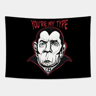 Dracula You’re My Type Tapestry