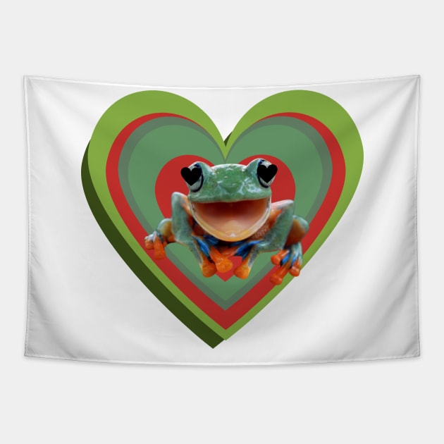 Love frog Tapestry by xayiteb