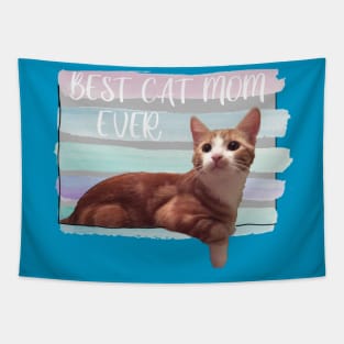 Best cat mom ever Tapestry