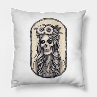 Beautiful dead girl design Pillow