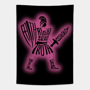 ARMOR OF GOD PINK Tapestry