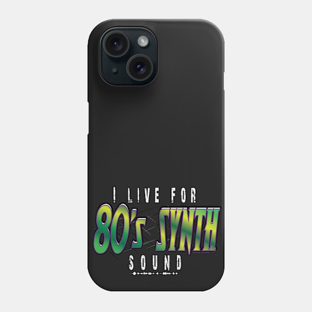 I live for 80's synth... Phone Case by Illustratorator