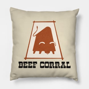 The Beef Corral Restaurant Pillow