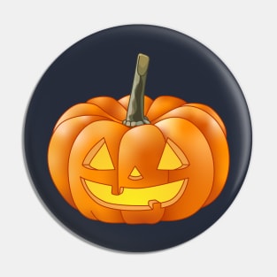 A Short Jack 'O Lantern (Blue) Pin